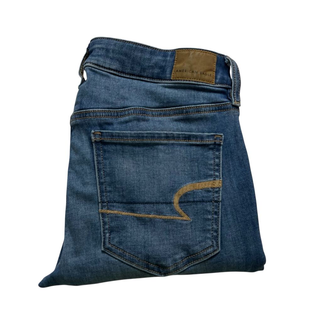 American Eagle Jegging Jeans Women’s 6 Blue Mid Rise Next Level Stretch - Picture 11 of 11